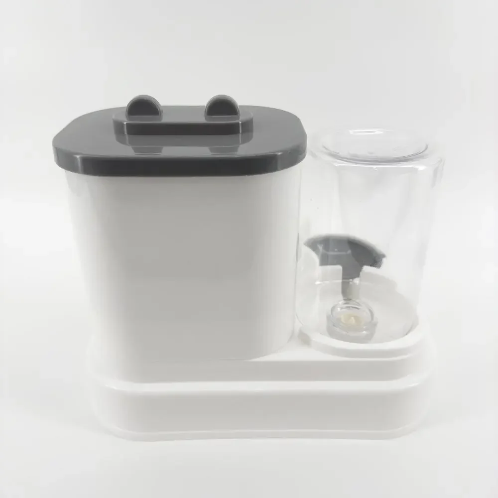 Small Cat Feeding Station with Food & Water Dispenser - Easy Clean Pet Feeder
